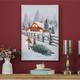 Christmas Tree Old-Fashion Winter Lighted Canvas Print - 23.62" H x 15.75" W x 0.98" D