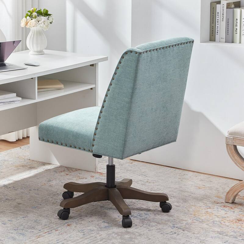 Huimo Home Office Desk Chair with Wheels, 360° Swivel