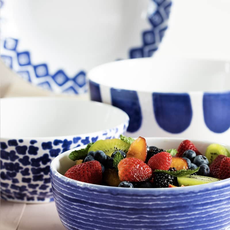 viva by VIETRI Santorini 4-Piece Serving Bowls Set