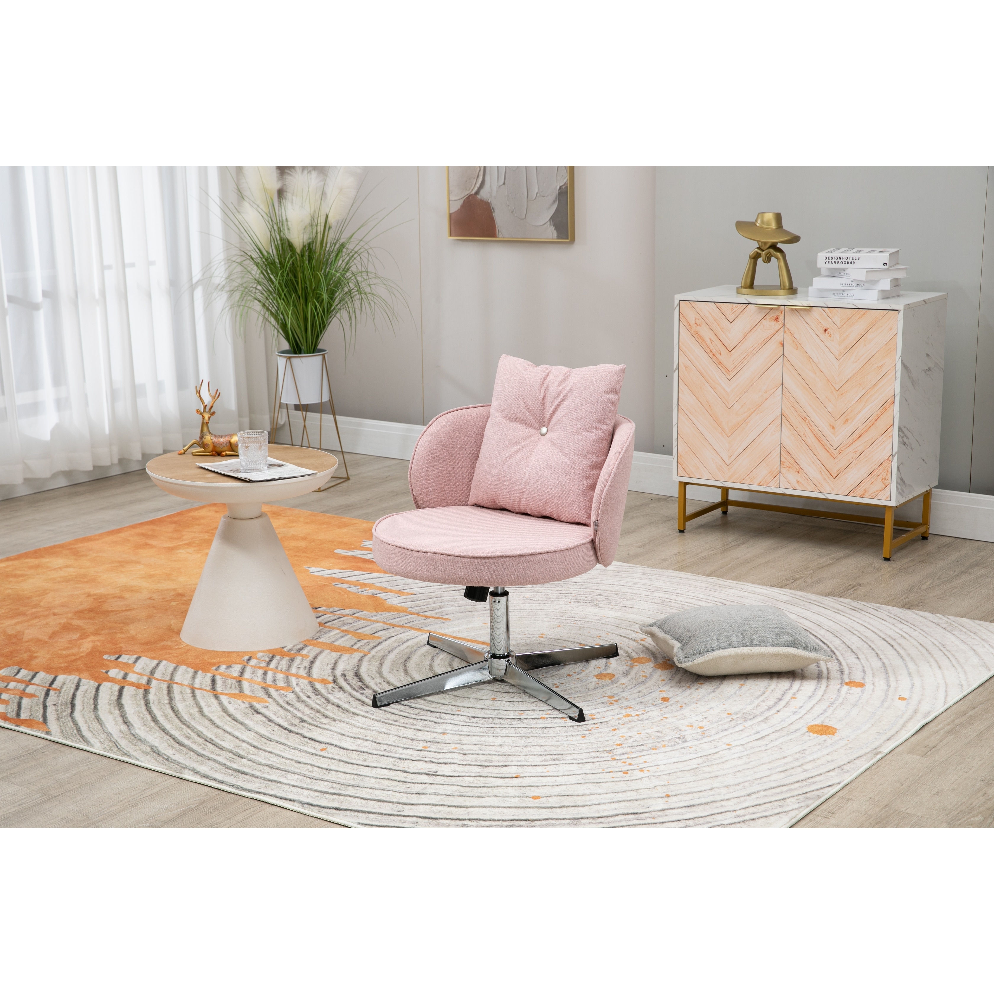 Dusty pink on sale office chair