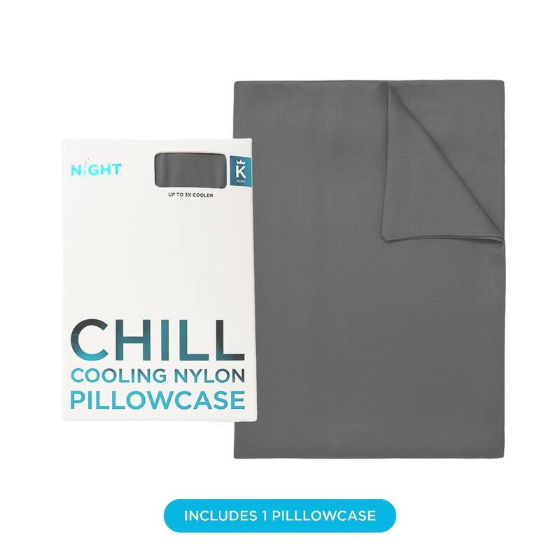 NIGHT Chill Cooling Pillowcase - Cooling Pillow Cover for Hot Sleepers - Breathable and Soft