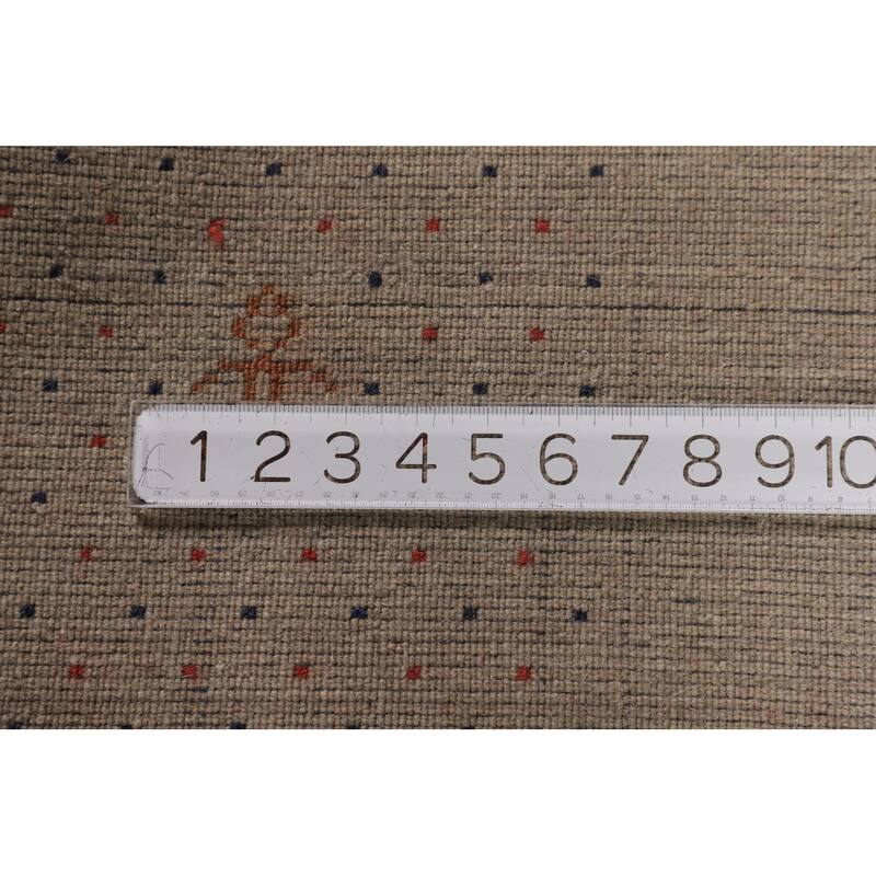 Little Animals Gabbeh Indian Area Rug Handmade Wool Carpet - 6'7"x 9'8"
