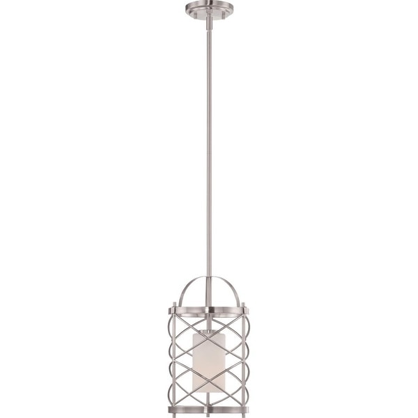 Nuvo Lighting 60/5332 Single Light 8" Wide Mini Pendant - Brushed nickel