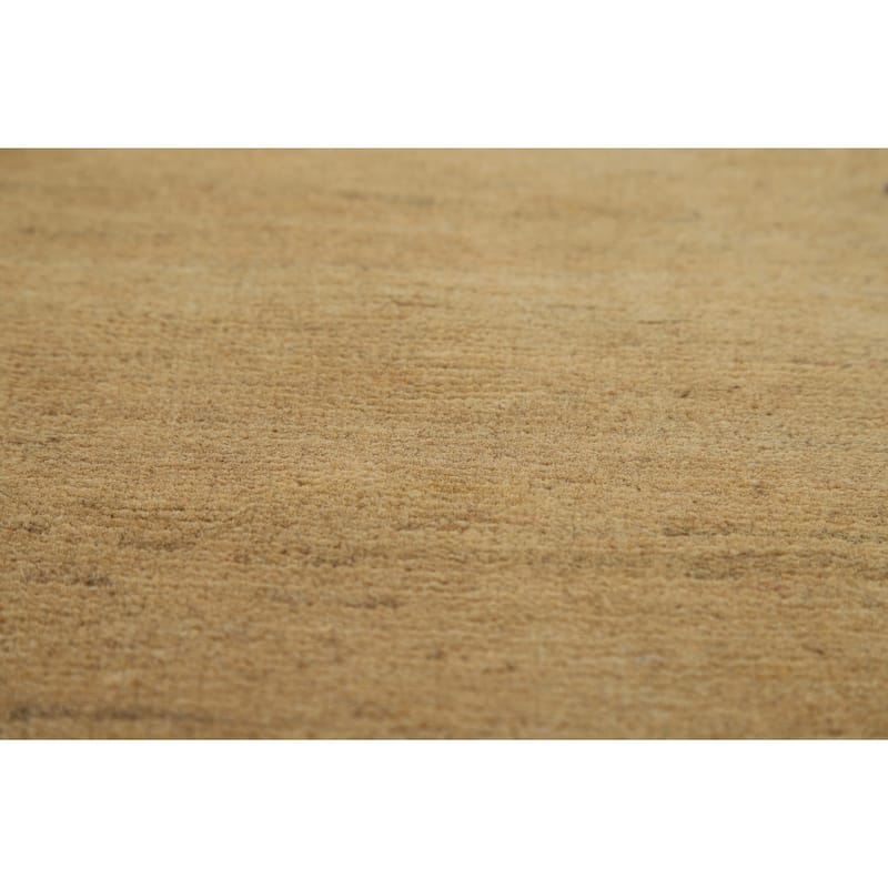 Beige Yellow Gabbeh Oriental Foyer Rug Handmade Wool Carpet - 3'1"x 6'4"