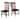 International Concepts Solid Wood Cosmo Tall Mission Chairs, Set of 2