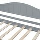 preview thumbnail 18 of 16, Pine Wood Twin Size Canopy Day Bed Frame with 2 Drawers and Built-in Backrest, Modern Platform Bed Frame for Kids, Teens