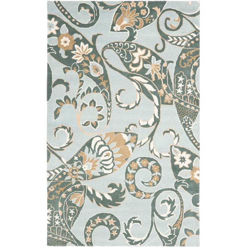 SAFAVIEH Handmade Wyndham Rosaleen Modern Wool Rug