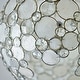 preview thumbnail 3 of 4, Palla 1 Light Antique Silver Sphere Mini Chandelier - 13'' W x 14'' H