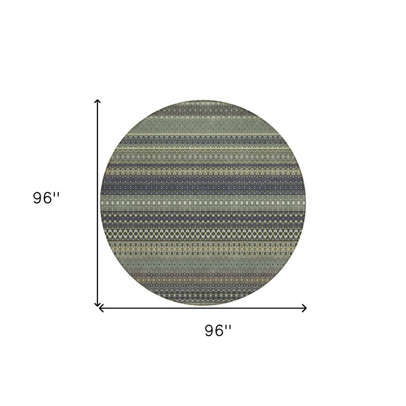 Tax Stripe Weather Resistant Timeless Fusion Outdoor Rug