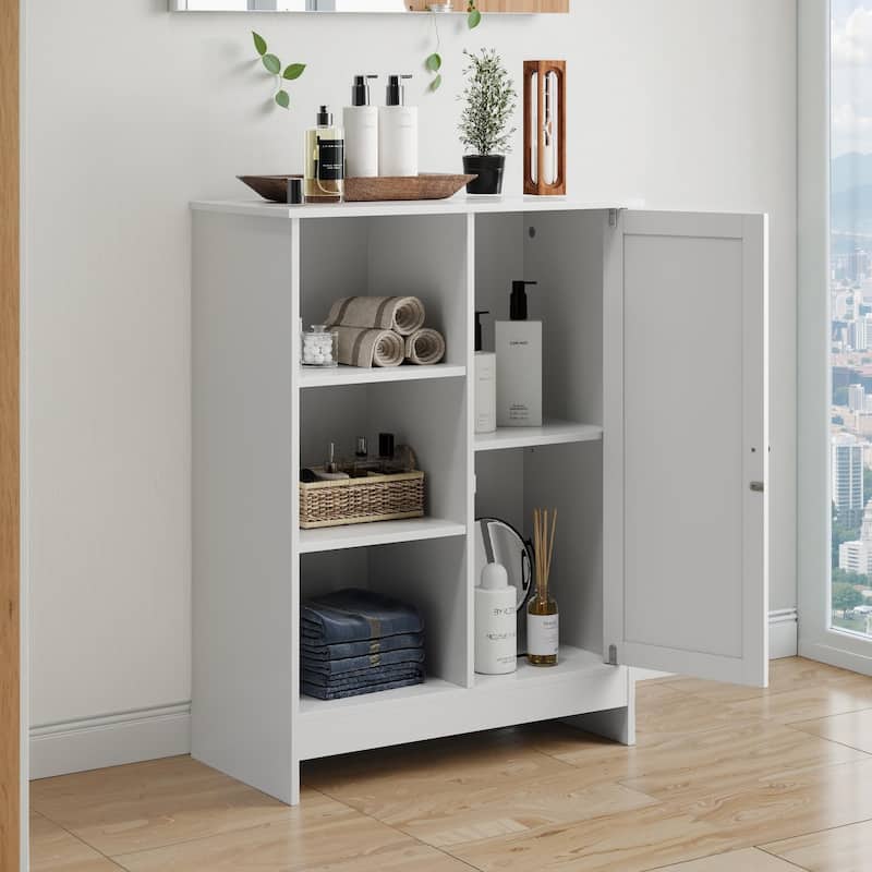 Free Standing Cabinet, Sideboard and Buffet Storage with Doors, Wood Accent Cabinet with Storage, Console Table