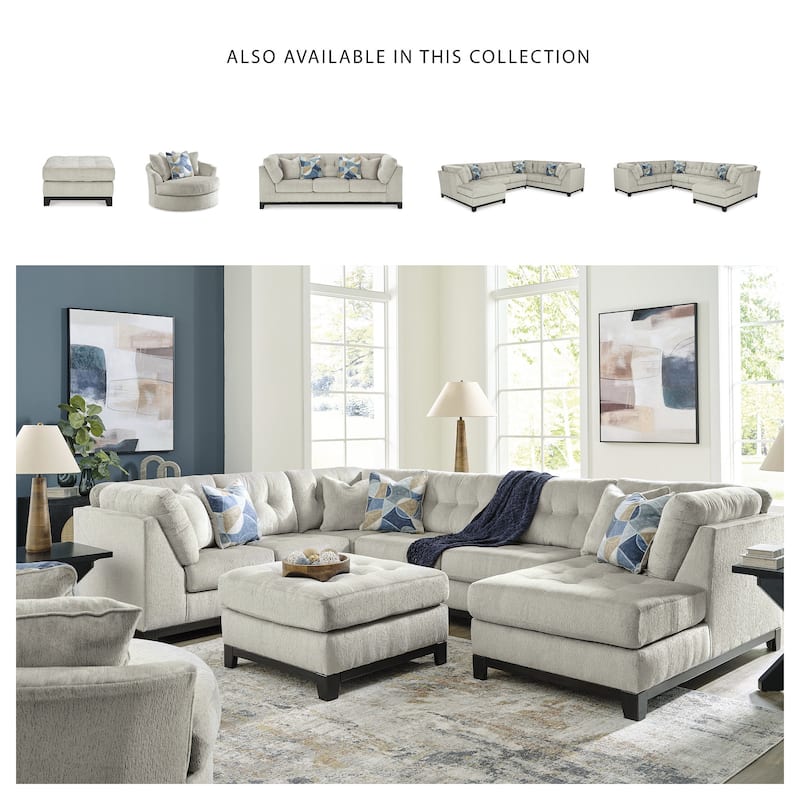 Signature Design by Ashley Maxon Place Oversized Swivel Accent Chair - 56"W x 55"D x 35"H