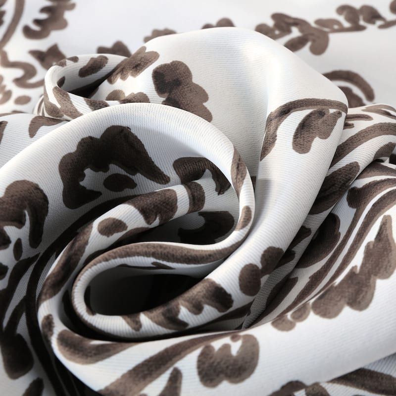Exclusive Fabrics Tea Time Room Darkening Curtain (2 Panels)