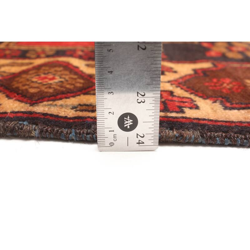 ECARPETGALLERY Hand-knotted Teimani Red Wool Rug - 2'10 x 4'6