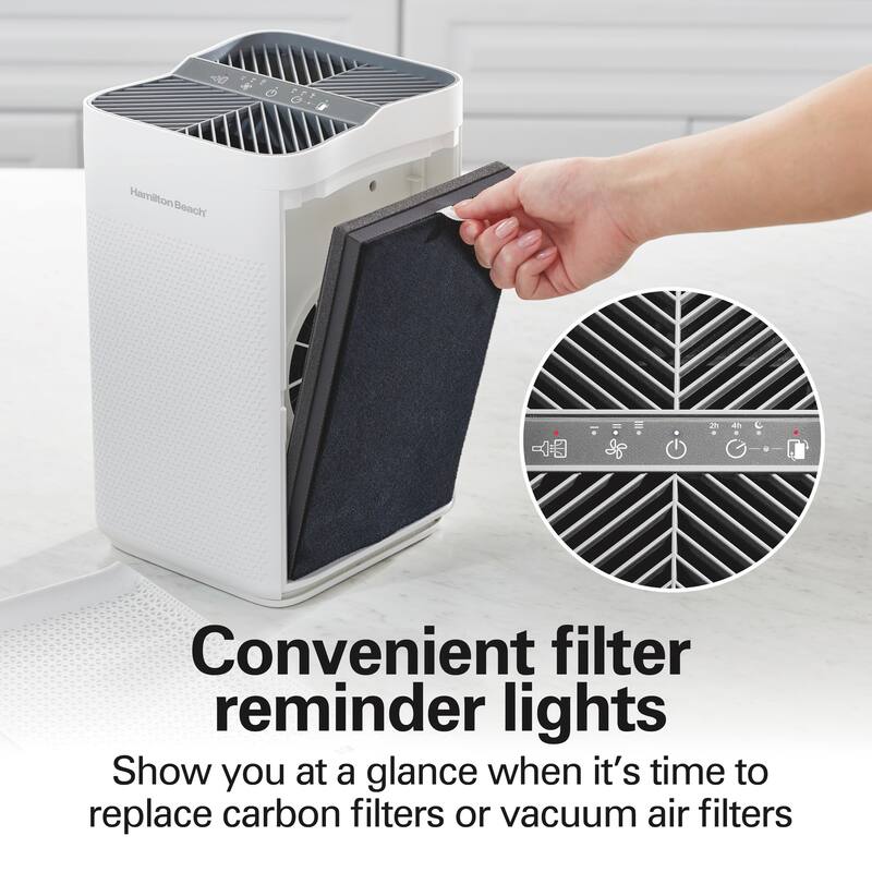 Hamilton Beach Air Purifier with TrueAir EverLasting Reusable Filters