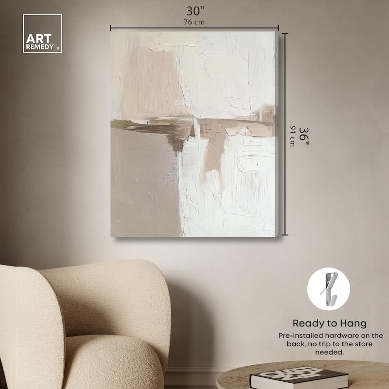 Sandstone Impressions Canvas by Art Remedy, Gallery Wrapped