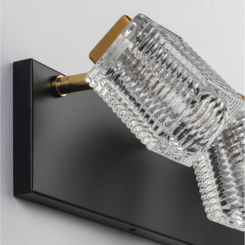 4 Lights Glass Vanity Wall Sconce For Bathroom