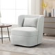 preview thumbnail 13 of 42, Upholstered Swivel Barrel Accent Chair