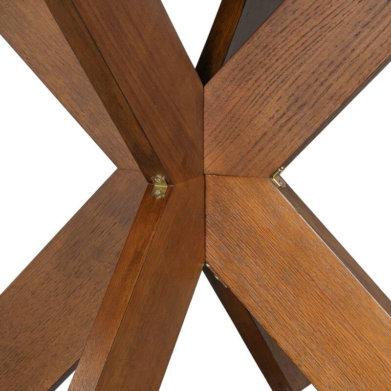 Christopher Knight Home- Smith Oak Round Dining Table