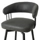 preview thumbnail 37 of 42, Glitzhome 26 or 31 Inches Modern Upholstered Swivel Counter Height Bar Stools