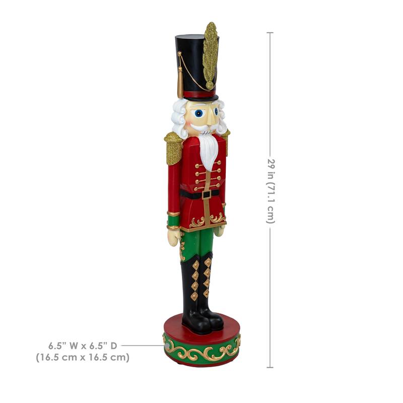 Sunnydaze Kristoff the Nutcracker Soldier Christmas Decor - 29"