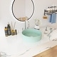 preview thumbnail 31 of 36, BNK 16 inch White Ceramic Circular Vessel Bathroom Sink