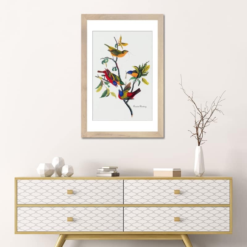 iCanvas "Painted Bunting" by John James Audubon