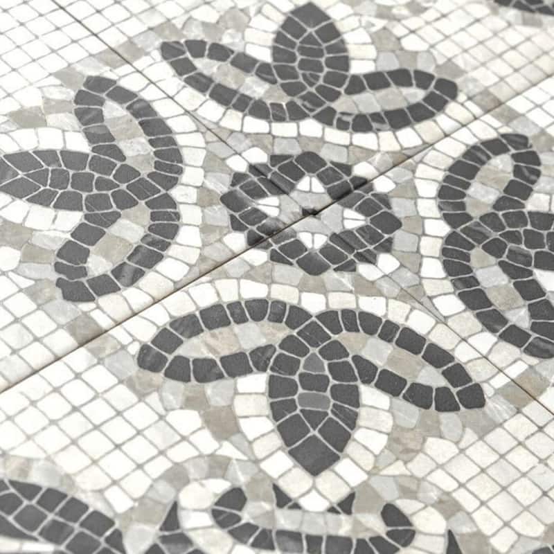 Roman Road 8x8 Matte Porcelain Encaustic Tile - Floor, Wall, Backsplash