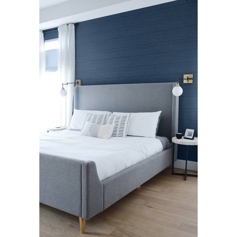 NextWall Coastal Blue Shiplap Peel and Stick Wallpaper - 20.5 in. W x 18 ft. L