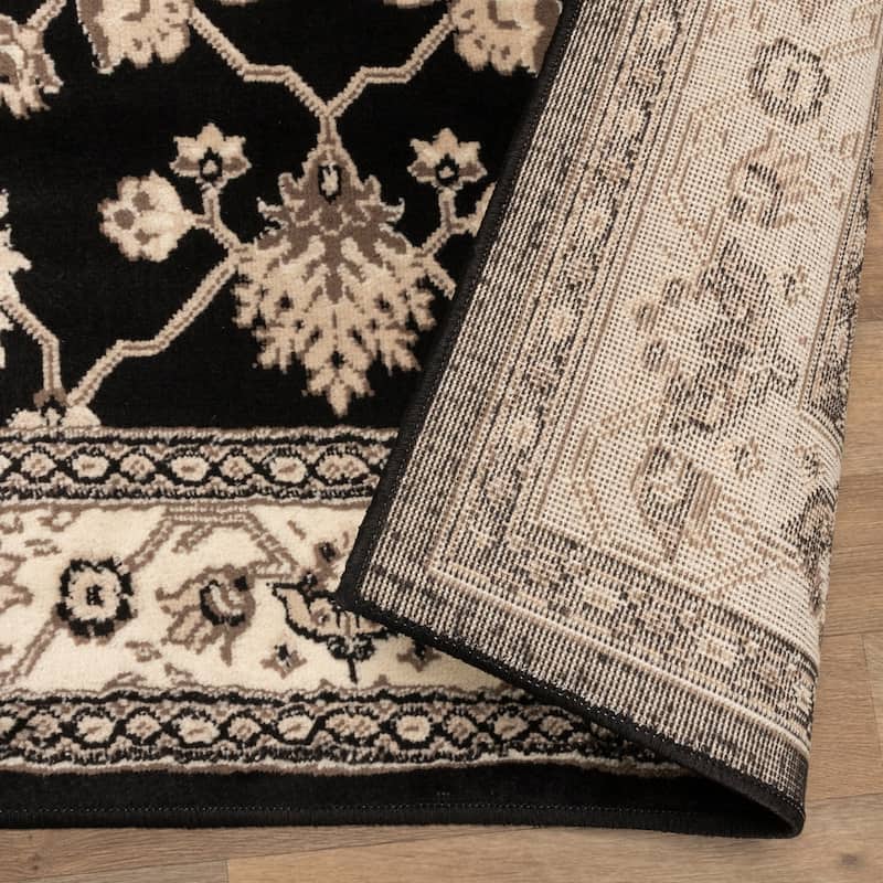 Superior Traditional Floral and Vines Indoor Area Rug