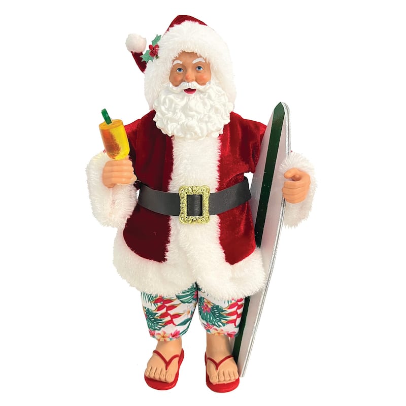 10" Surf's Up Santa