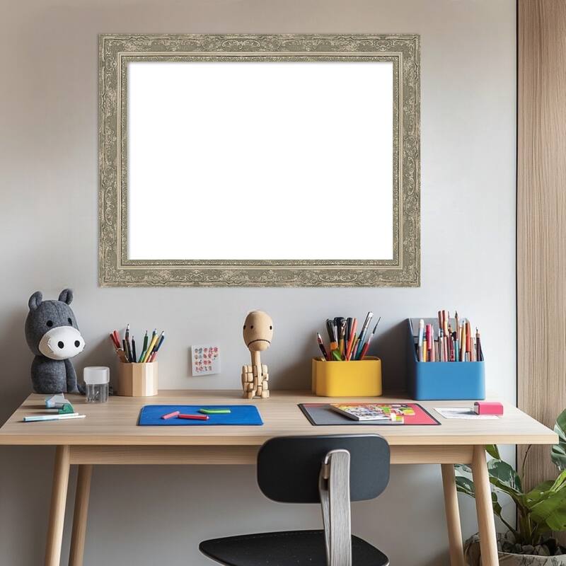 Filigree Framed Dry Erase Magnetic Board
