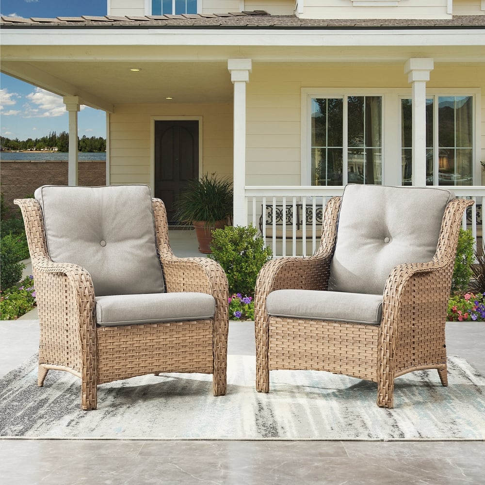Gymojoy Patio Club Chair All-Weather Rattan Chair