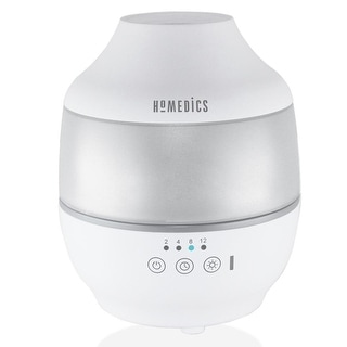 Homedics TotalComfort Humidifier -  Cool Mist, Essential Oil Pads and Built-In Timer, 7-Color Night-Light,  White