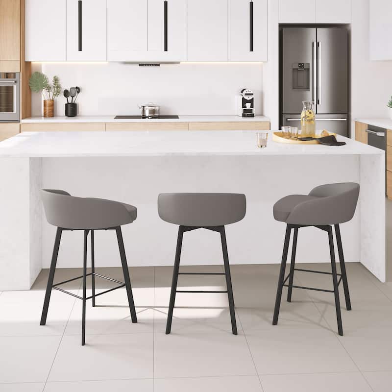 Amisco Cruz Swivel Counter and Bar Stool