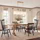 preview thumbnail 2 of 5, Rennnsan 4-Light Mid-Century Modern Gold Linear Fabric Shade Pendant Light for Kitchen Island/Dining Room
