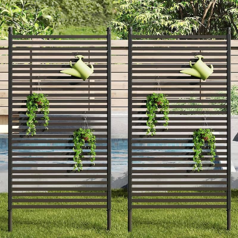 Outdoor Freestanding Privacy Screen, Privacy Fence and Panels for Patio Garden Backyard