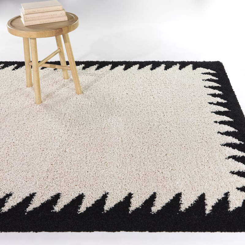Hirschfield Southwestern Border Area Rug - 7'10" x 10' - Cream - Rectangle