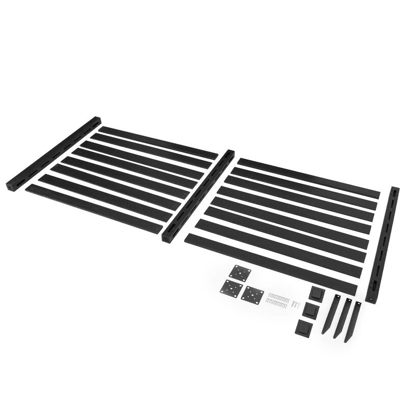 Outdoor Fences That Do Not Require Digging Pits Build A Private Barrier For The Courtyard,4-Panel - 39.3 in. W x 35.6 in. H