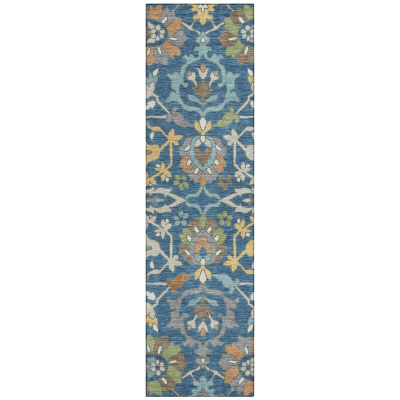 Machine Washable Indoor/ Outdoor Traditional Blanca Chantille Rug