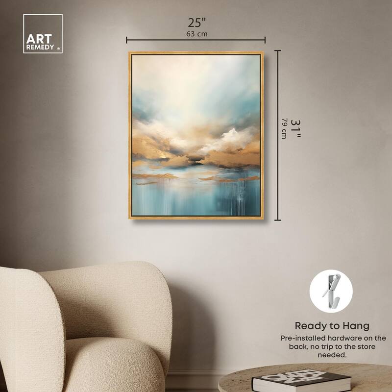Cloudscape in Gold I Canvas by Art Remedy
