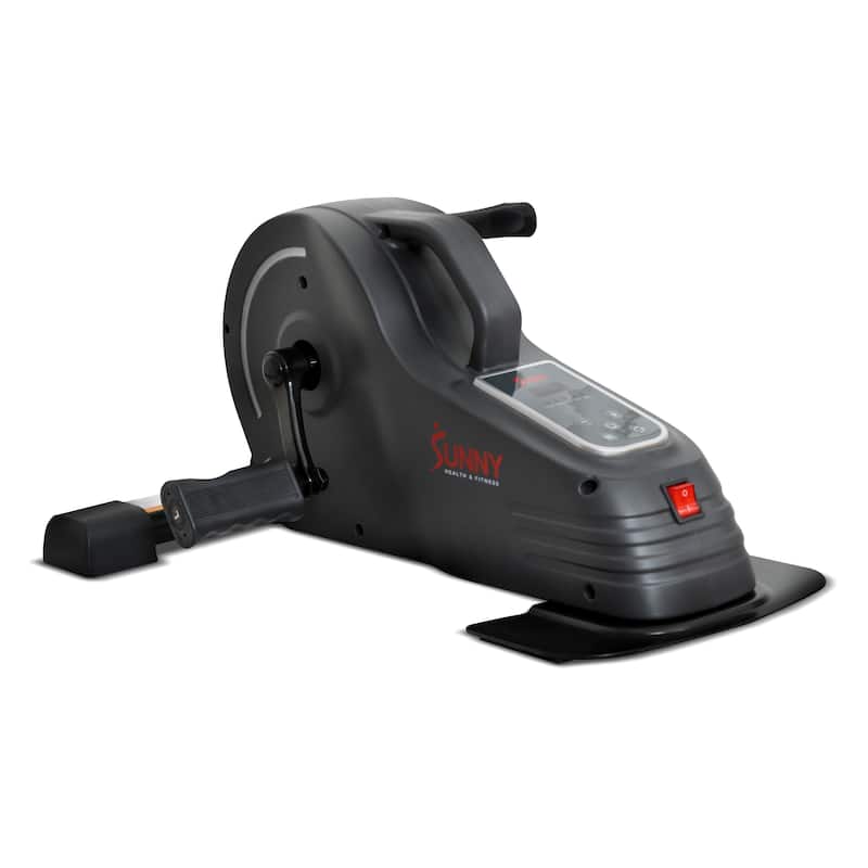 Sunny Health Fitness Motorized Under Desk Bike for Legs/Arms SF-B0960 - Black
