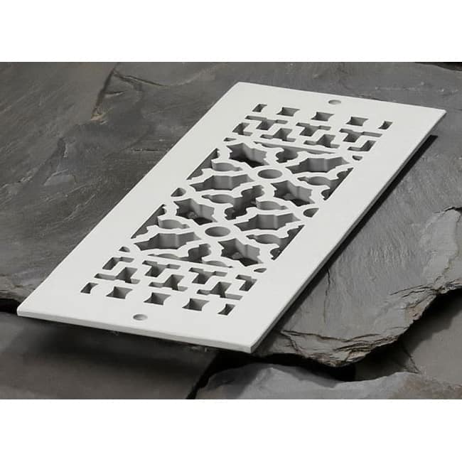 Reggio Registers Scroll Series 4" x 12" Floor Grille without Mounting