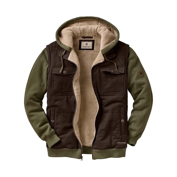 Legendary Whitetails Men's Treeline Sherpa Lined Hooded Jacket - MOSS