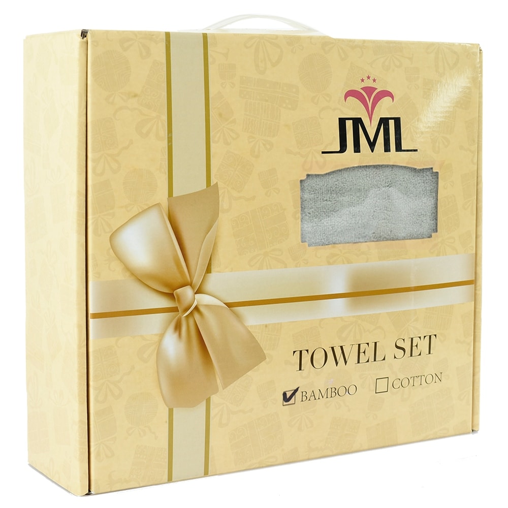 2 Pack Premium Cotton Bath Towels With Gift Box-image