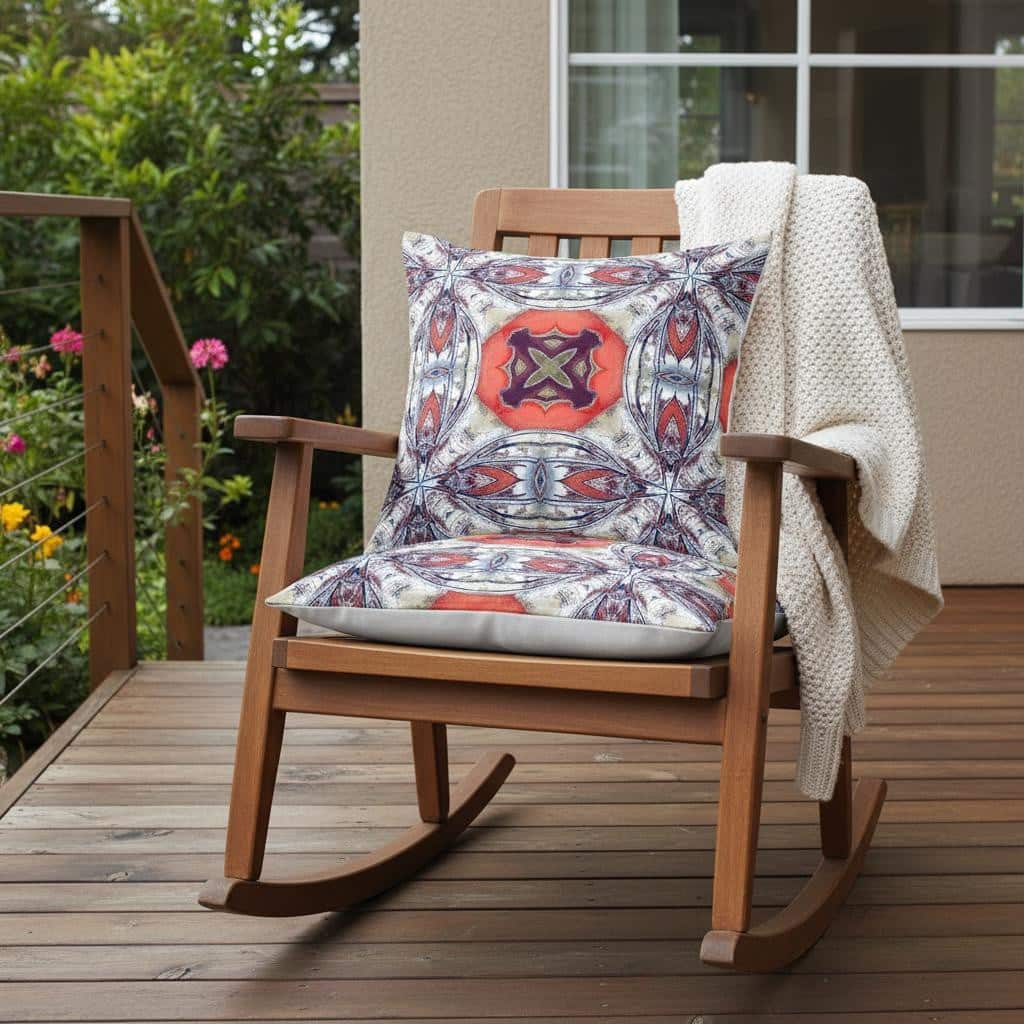 HomeRoots Set of Two 16" X 16" Blue and Gray Blown Seam Floral Indoor Outdoor Throw Pillow - 16.00' X '16.00' X '5.00