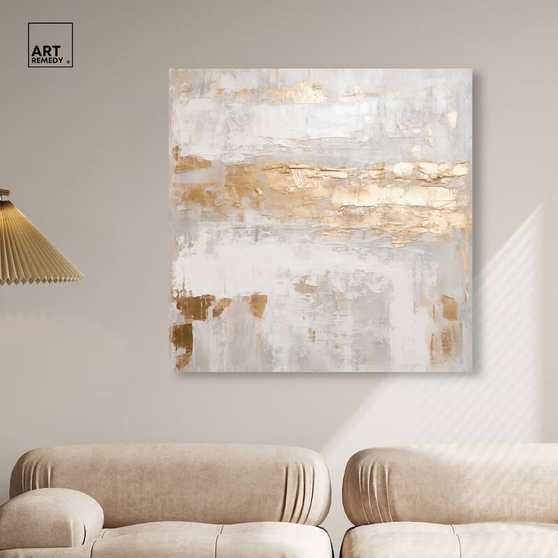 Melted Goldscape IV Canvas by Art Remedy, Gallery Wrapped