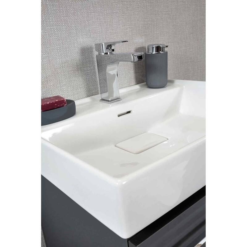 Vita Collection 24'' Carbon Gray Bathroom Vanity
