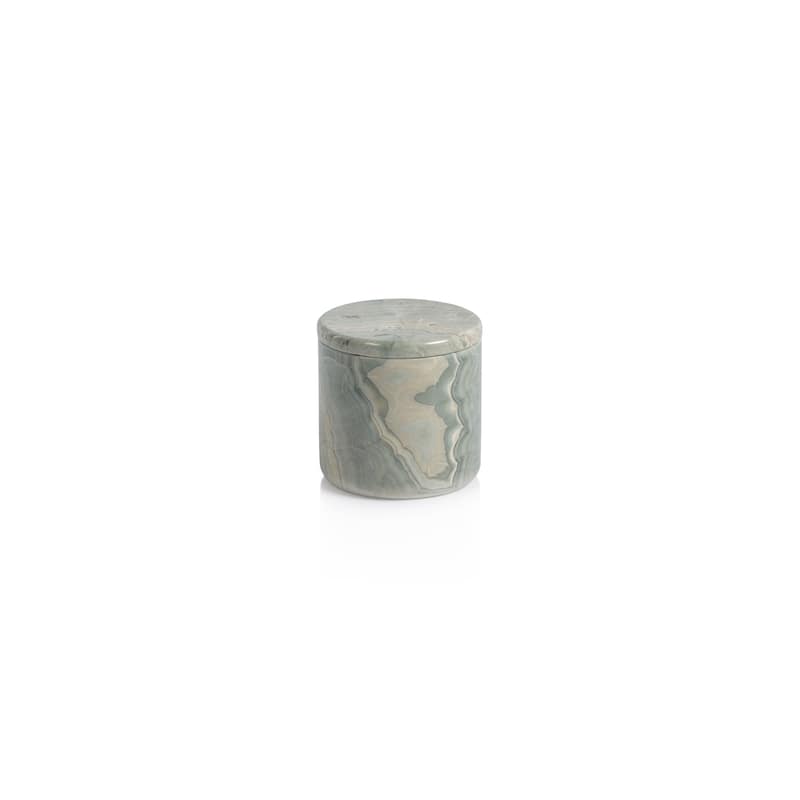 Tasman Blue Onyx Canister Jar - 4.25" x 4.25"