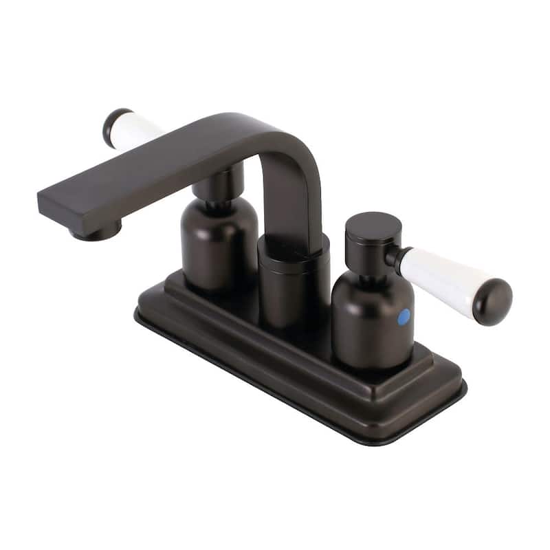 Kingston Brass Paris 1.2 GPM Deck Mounted Centerset Bathroom Faucet - Oil Rubbed Bronze