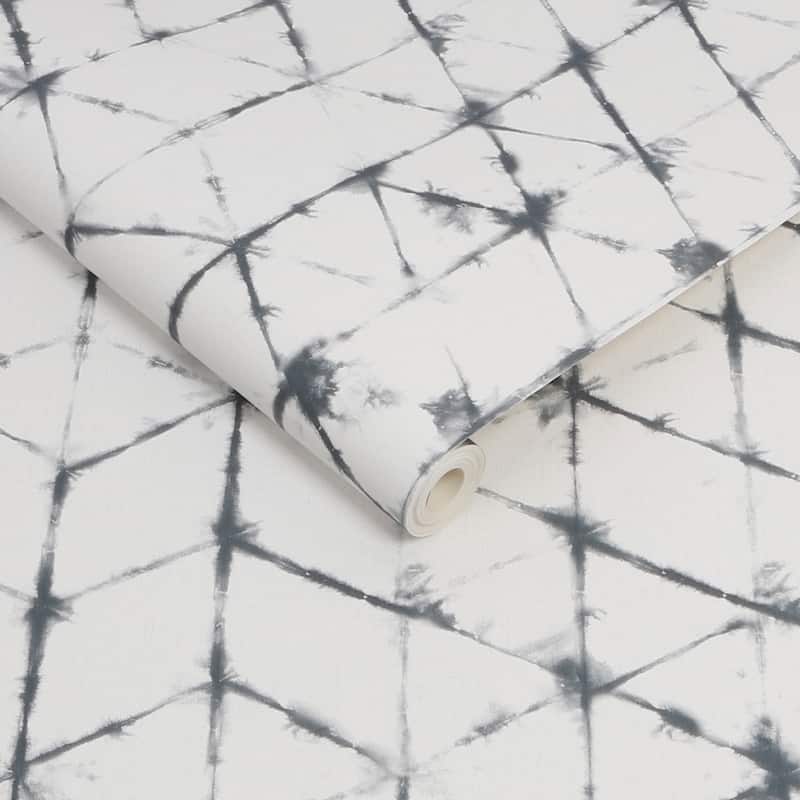 Tie-Dye Geo Mono Wallpaper